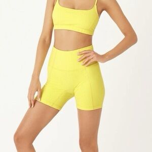 GIGI C Mila Bike Short In Yellow